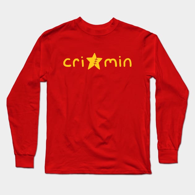 Criminal Number 1 Gold Long Sleeve T-Shirt by Henry Rutledge